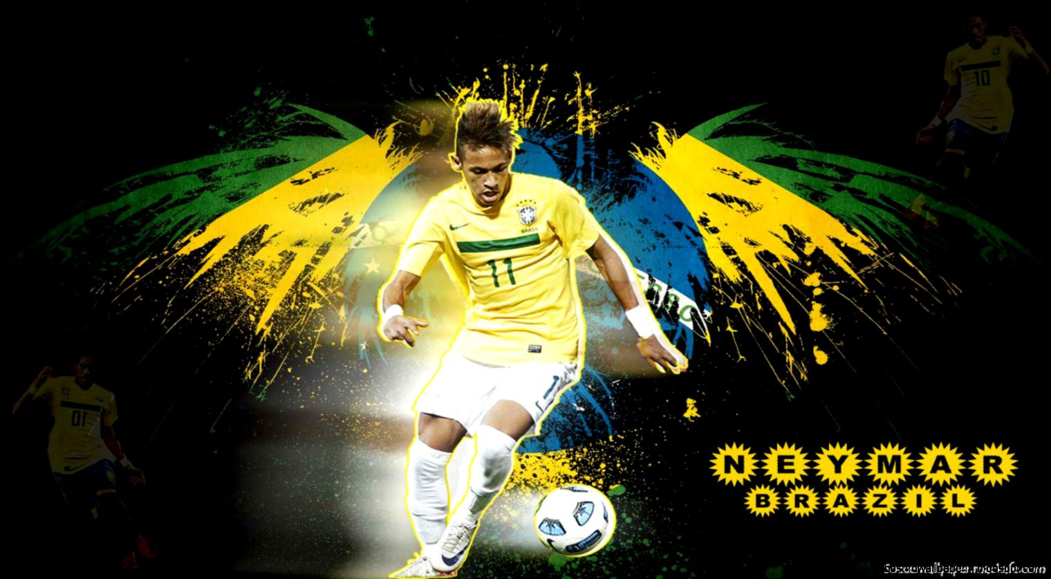 Neymar Widescreen Wallpaper 07