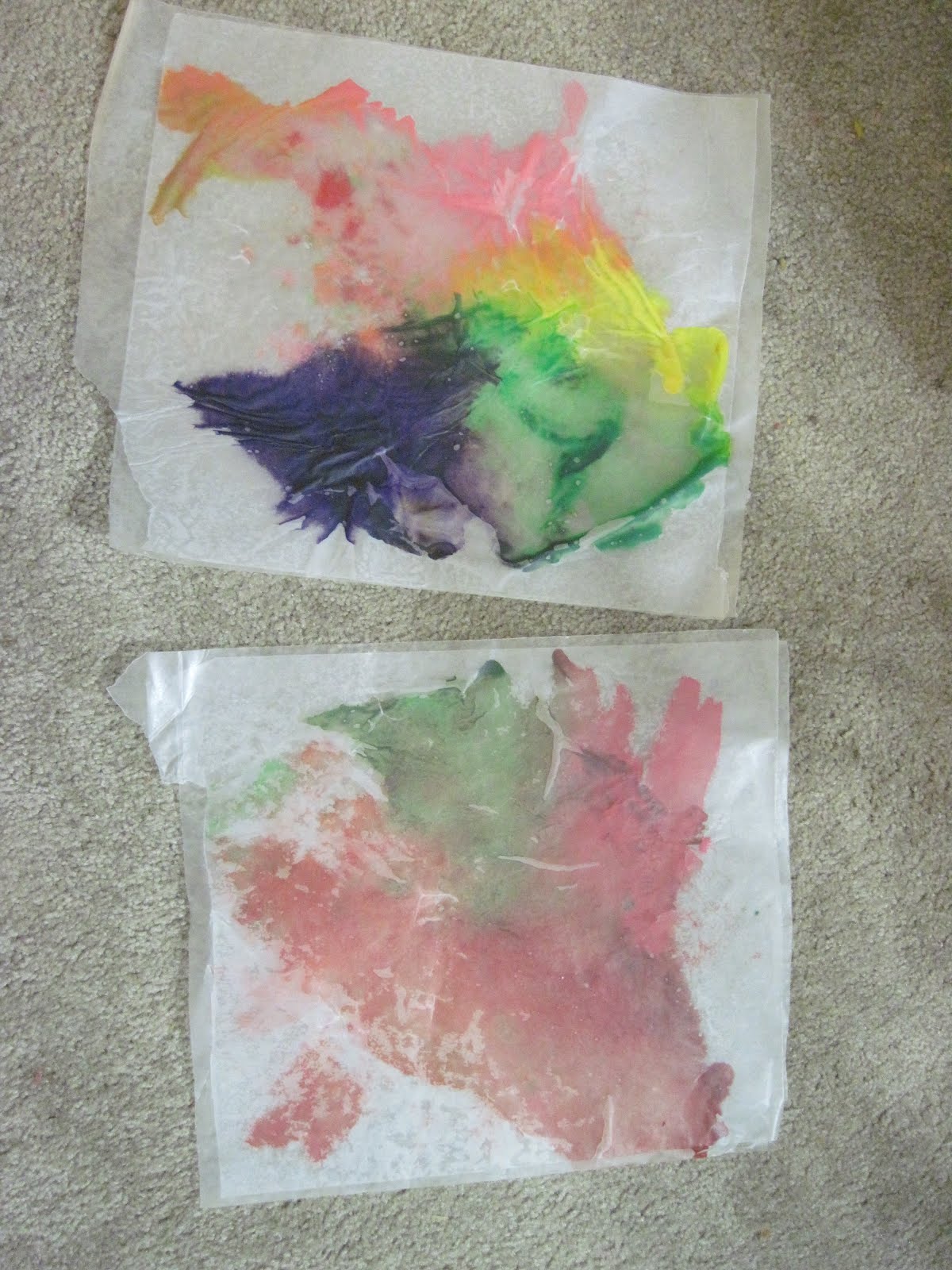 Art Camp Crayons and Wax Paper