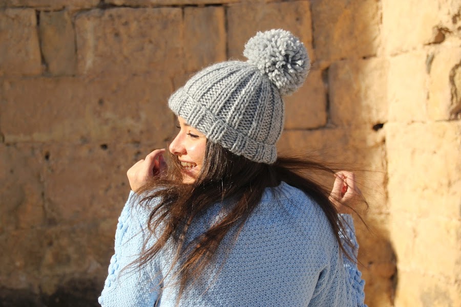 DIY Cómo hacer gorro de lana dos agujas (patrón gratis) blog de costura y blog diy
