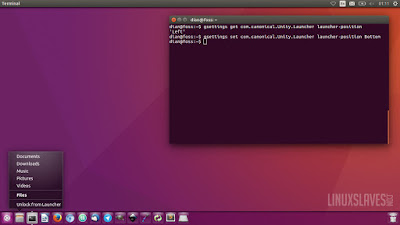 Move Ubuntu 16.04 LTS Menu Panel to Bottom