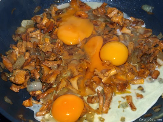 Rebozuelos y huevos en la sartén HortoGourmet