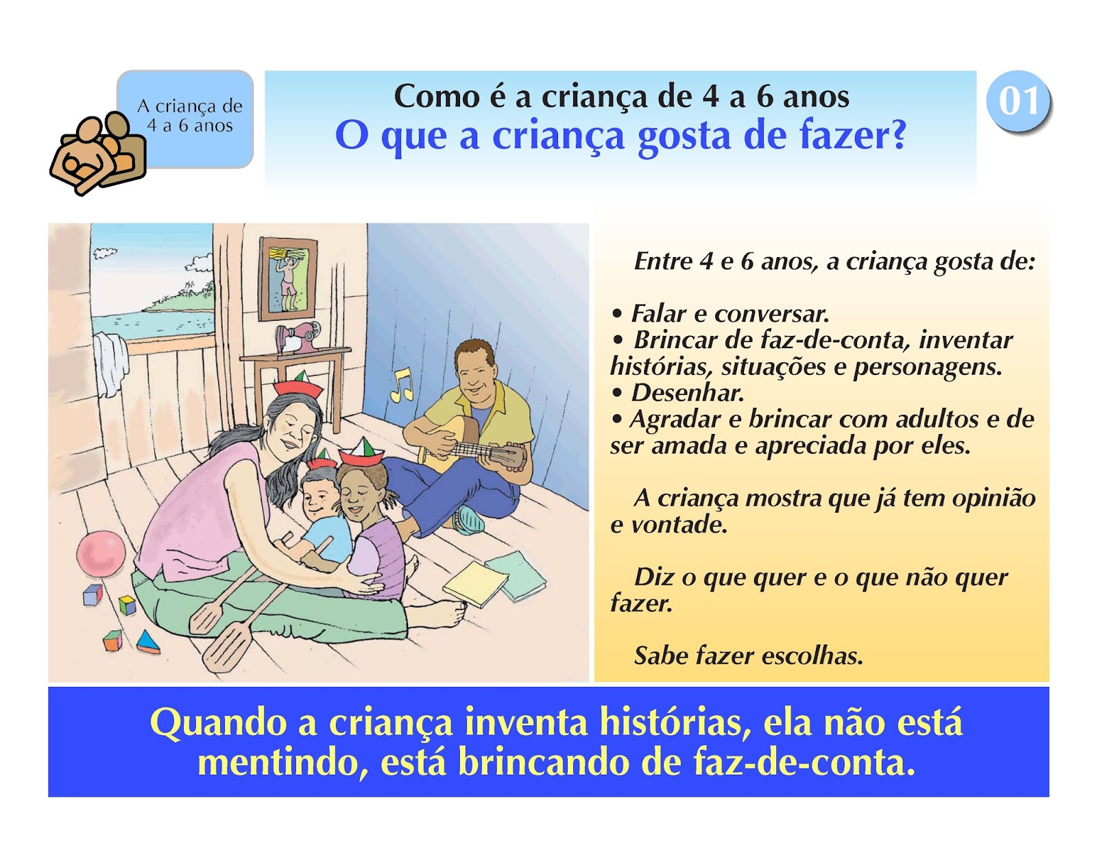 O que uma criança de 4 anos já sabe fazer?