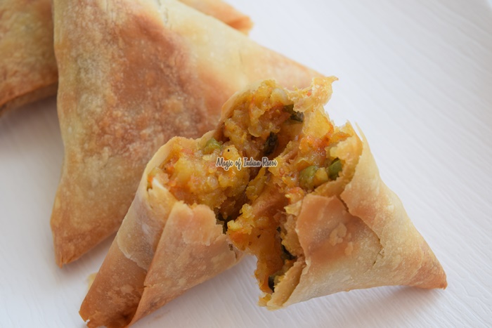 Baked Mixed Vegetable Samosa - Magic of Indian Rasoi- Priya R
