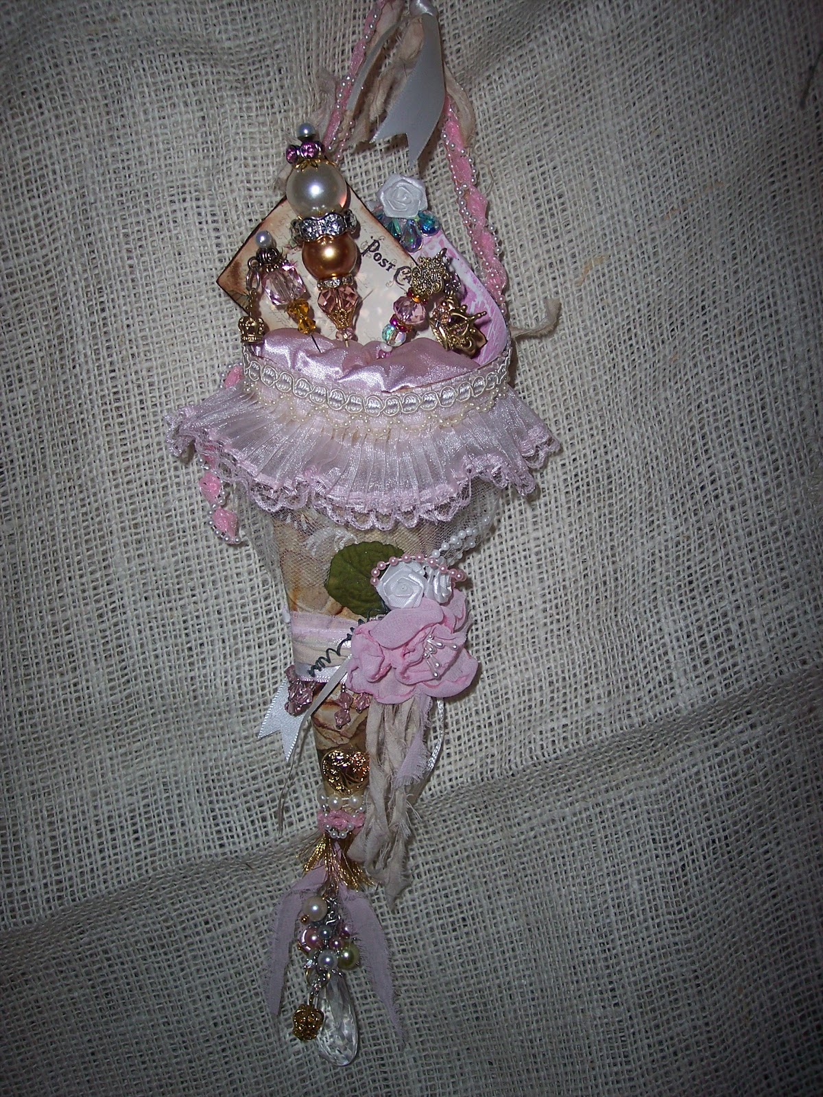 Put the Glue Down: Upcycling -- Vintage Shabby Chic Victorian Tussie ...