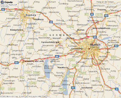 Augsburg Karte Stadt Region | Karte von Deutschland Stadt Regionalen