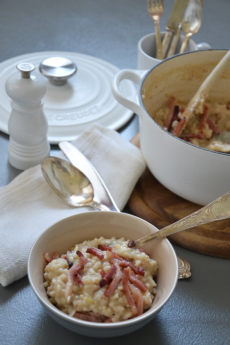 risotto fichi e speck