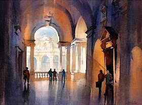 12-Shadows-of-Palladio-Italy-Thomas-Schaller-Watercolor-Paintings-Indoors-and-Outdoors-www-designstack-co