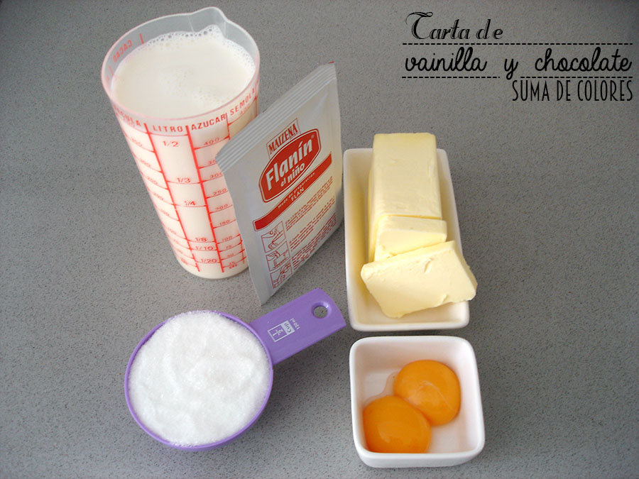 Tarta de vainilla y chocolate (Crema)