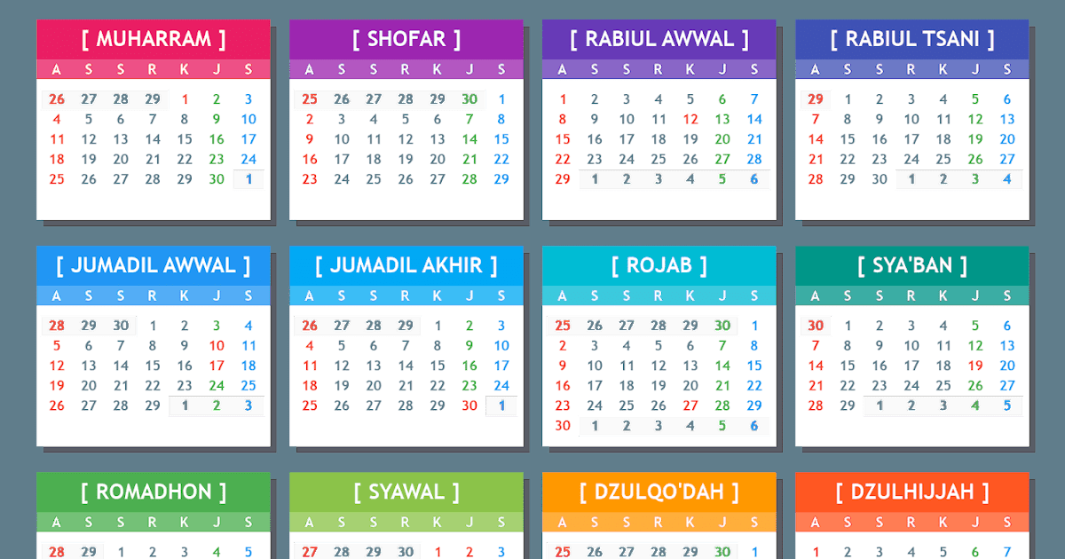 Kalender Hijriyah Online: 1442