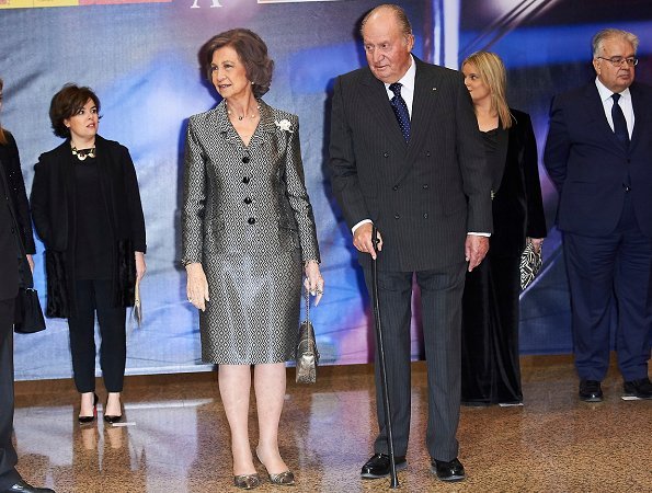 Former King Juan Carlos and former Queen Sofia of Spain