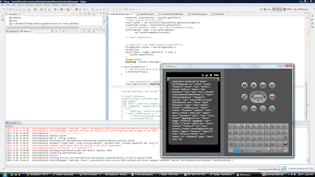 Android , Java , Linux , C#: Step 9 : Android Client 