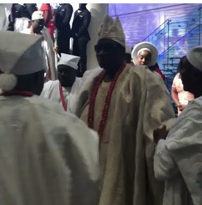 2 Video: Ooni of Ife and Oba of Lagos attend Obasanjo's son's wedding