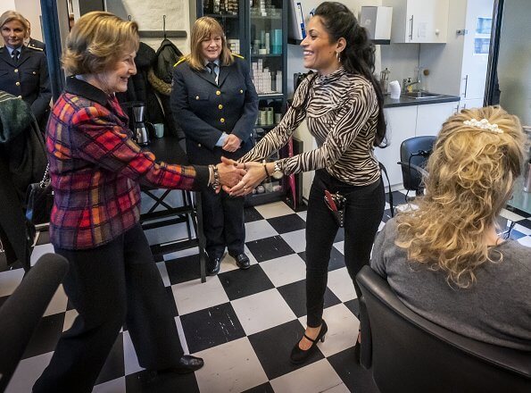 Queen Sonja of Norway visited Bredtveit Women’s Prison and Detention Center in Oslo