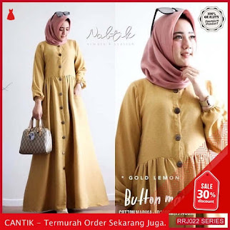 Jual RRJ022D160 Dress Maxy Babyterry Wanita Button St Terbaru BMGShop