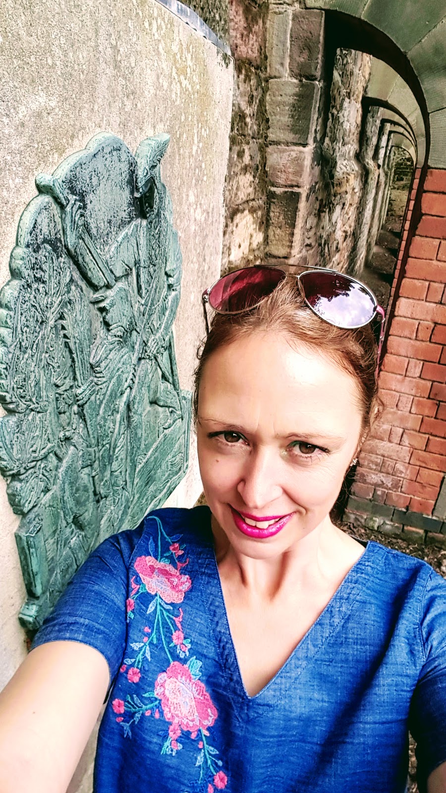 What I Wore : Nottingham Castle : Denim Dress Review