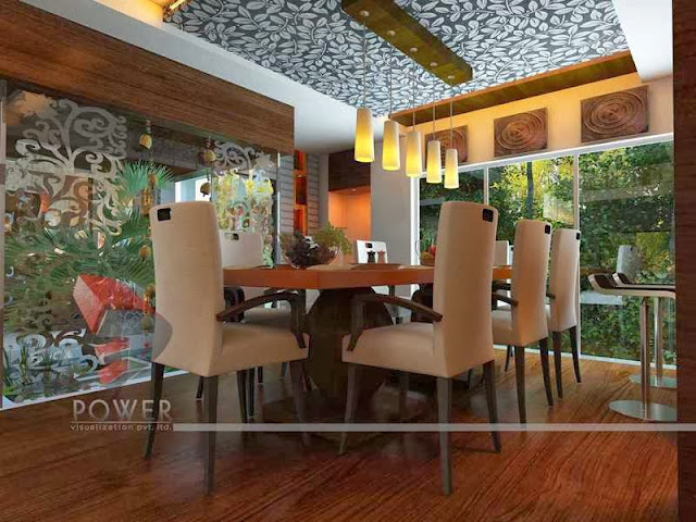 Fusion Style of  Dinning Area & Its Interior Design