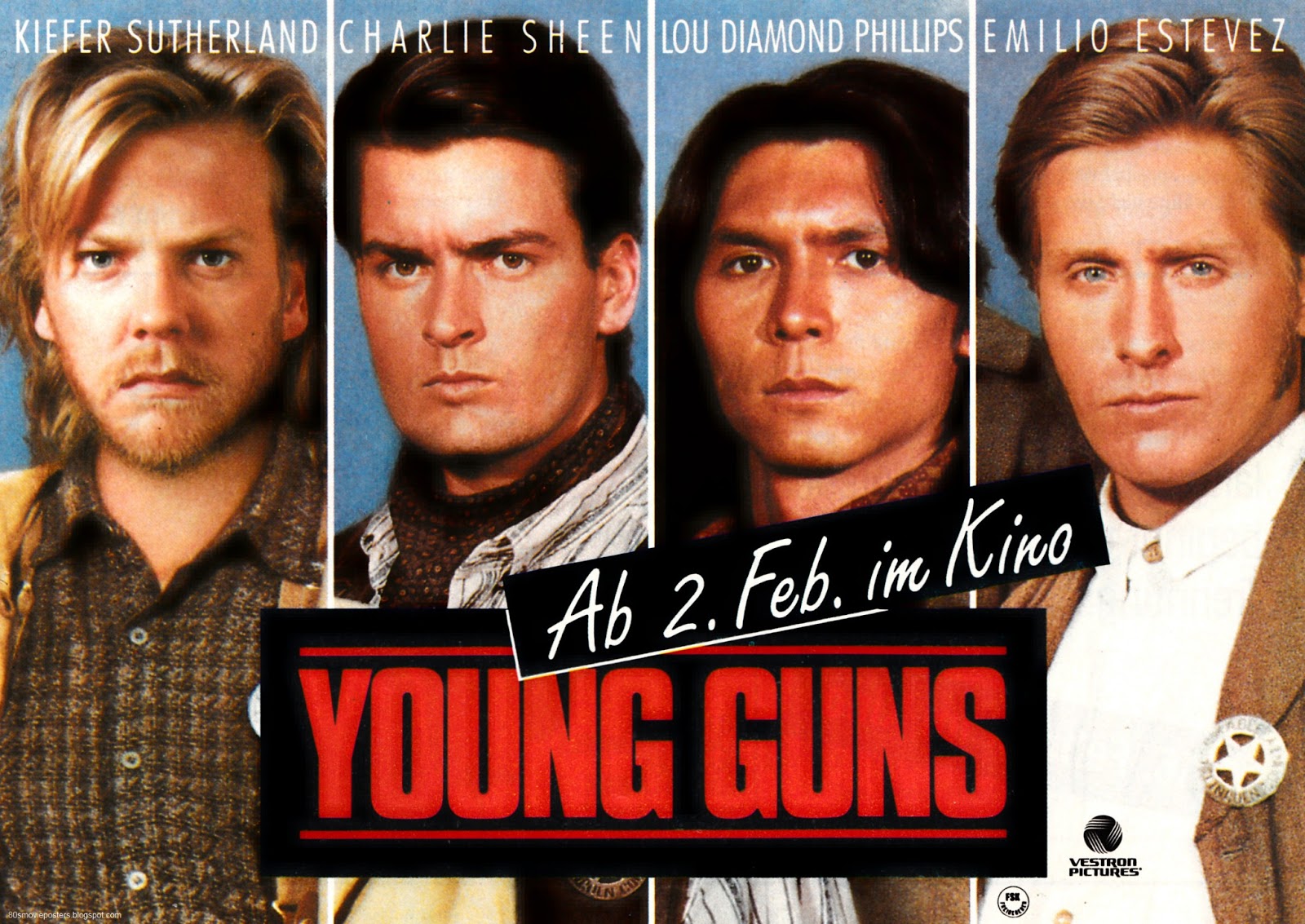 80s Movie Posters Filmplakate Der 80er Young Guns 19