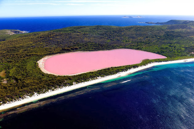 El lago Hillier: El Lago Rosa en Australia