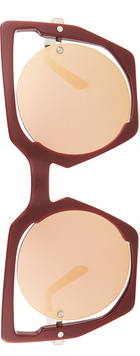 MCM Mirrored Cat-Eye Cutout Sunglasses