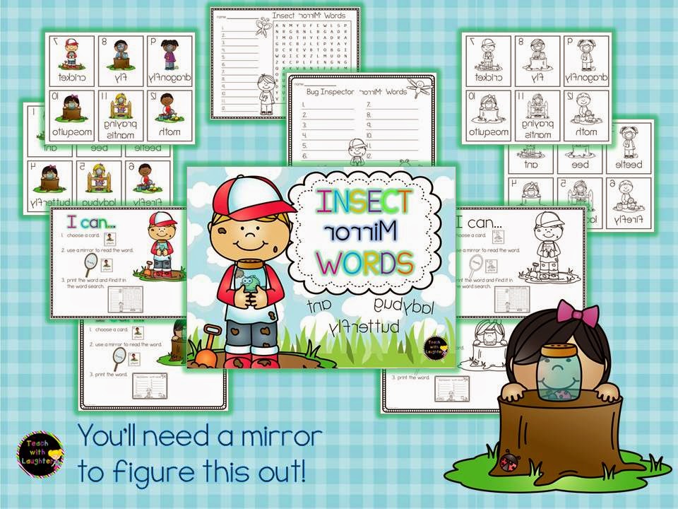 Teach With Laughter More Mirror Words and a freebie!