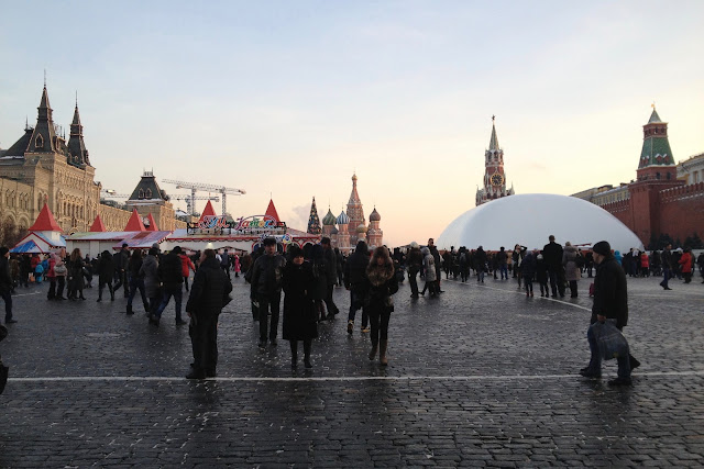 Красная площадь, мавзолей Ленина под куполом