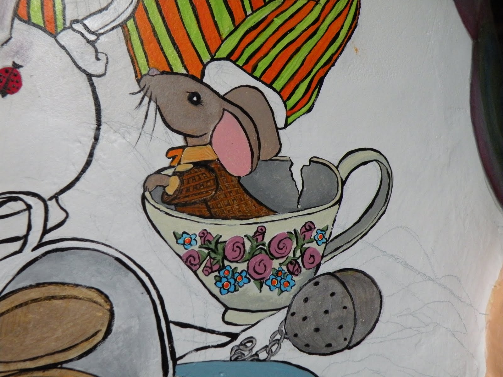 busylittleelf: Garden Gnome Update - The Painting Continues