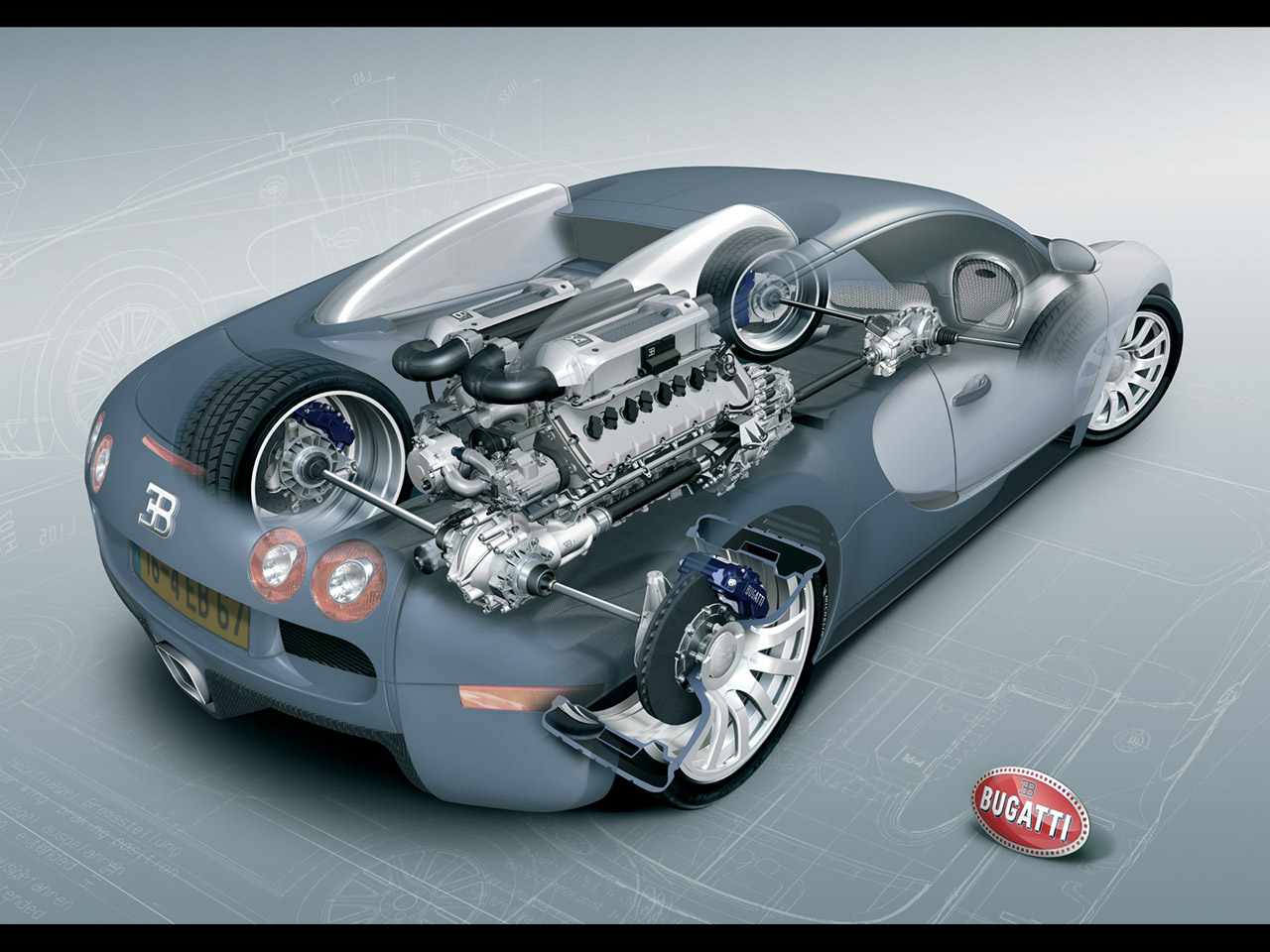 Raimu Awas Kesikot: Bugatti Veyron Wallpaper