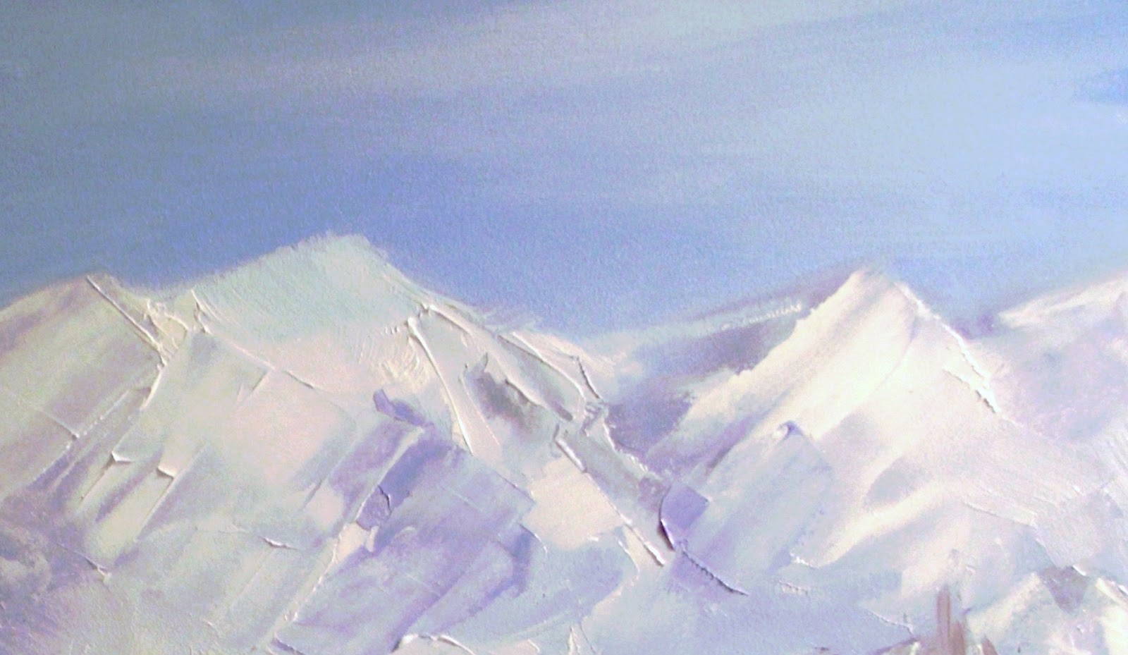 Debi Hinshaw Oil Paintings 121 Snow Covered Mountains