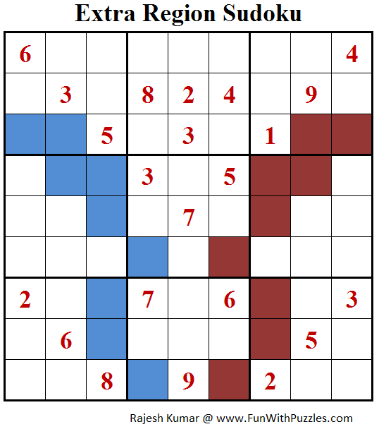 Extra Region Sudoku (Fun With Sudoku #161)