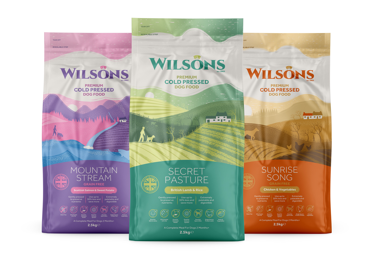 Wilsons Cold Pressed Dog Food Packaging Of The World