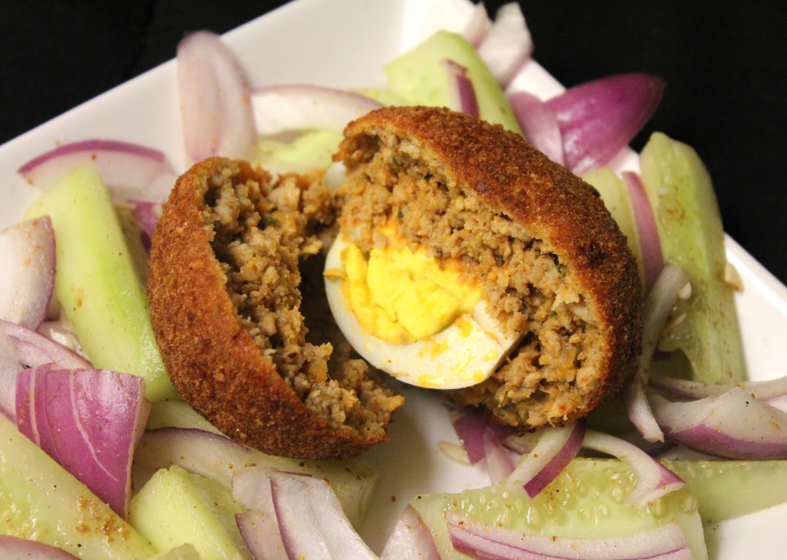 Aparna's Cookbook Dimer Devil (egg croquette) with minced turkey
