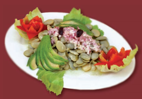 Ensalada de pallares verdes