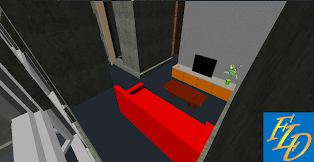 Simple Living Room (3D)