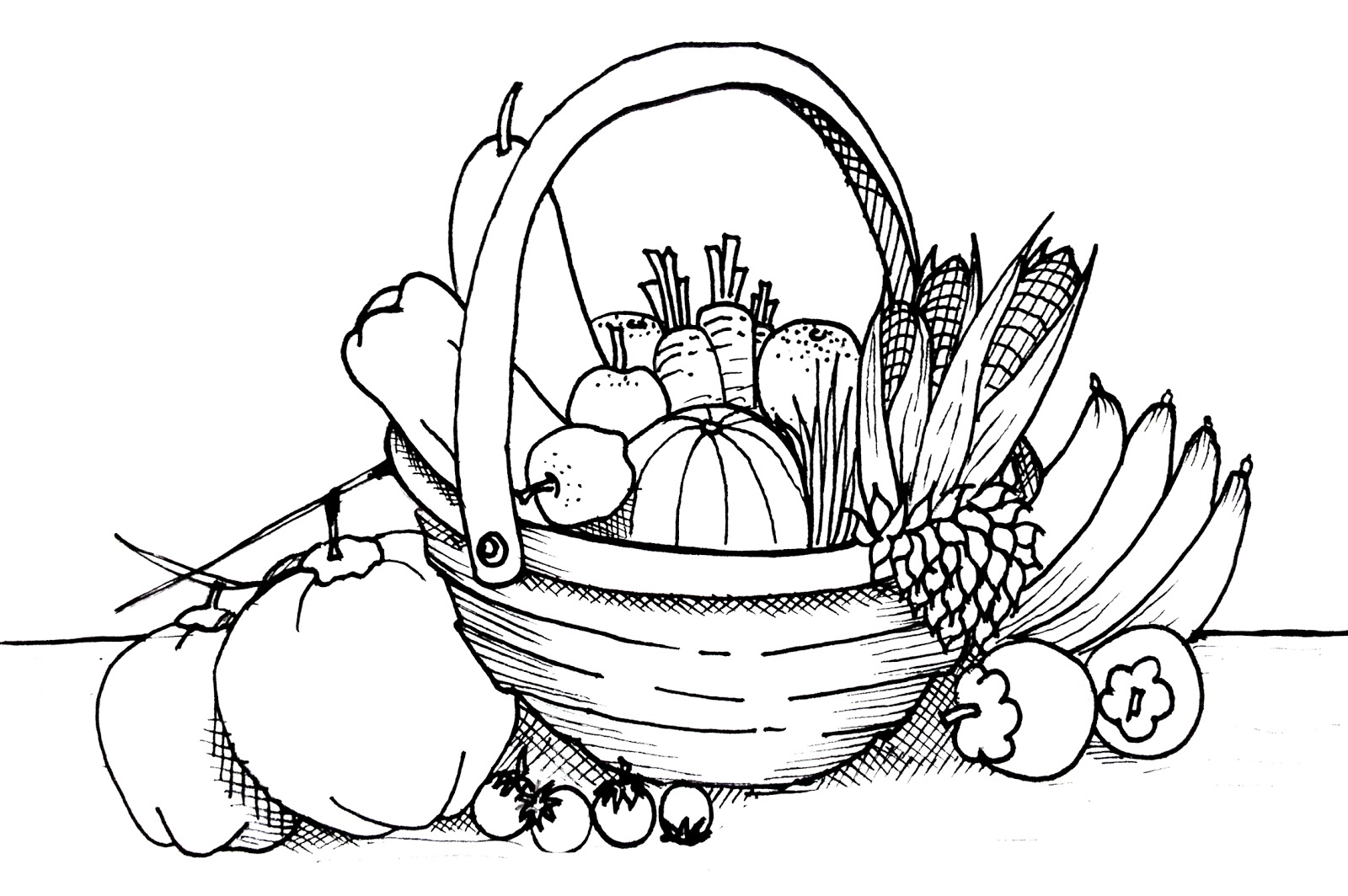 Free Coloring Pages Of Vegetable Gardens