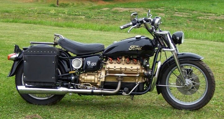 Flathead ford v8 motorcycle #7