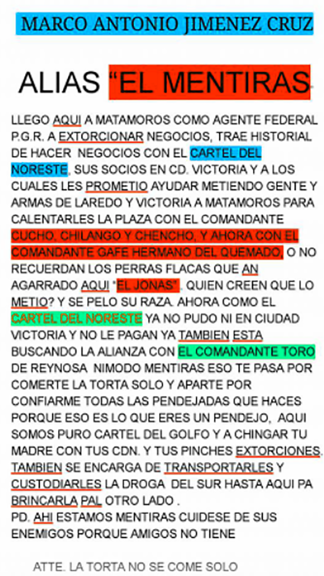 "BALCONEAN" A AGENTE de la PGR MATAMOROS PROTECTOR del CRIMEN BUSCANDO ALIANZA con el TORO del C.D.G Screen%2BShot%2B2016-09-23%2Bat%2B18.32.37