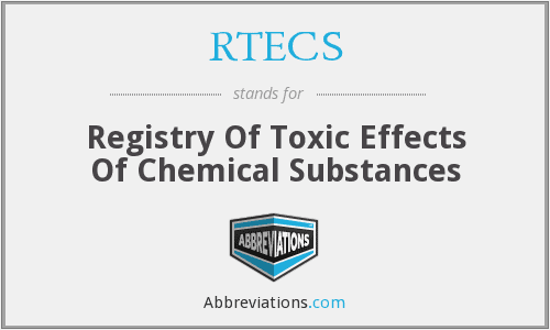 سجل الآثار السمية للمواد الكيميائية (RTECS)