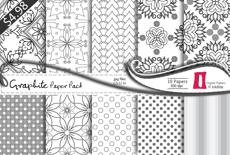 InkBite Designs Graphite Paper Pack