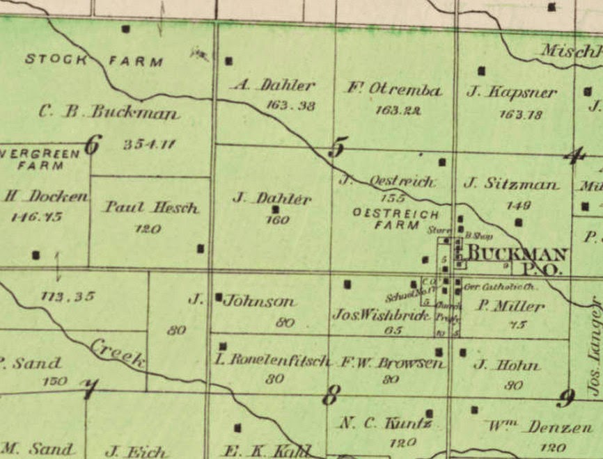 HESCH HISTORY Buckman Plat, 1892