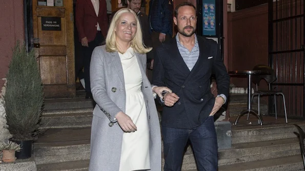 Princess Mette-Marit and Prince Haakon of Norway attended opening of the "New models, season 2" documentary series at the Park theater in Oslo
