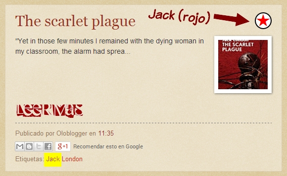 Etiqueta Jack London >> Marca roja (Jack)