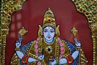 Dhanvantari perumal tanjore painting