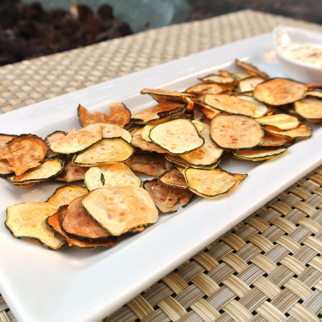 Zero Calorie Life: Baked Zucchini Chips