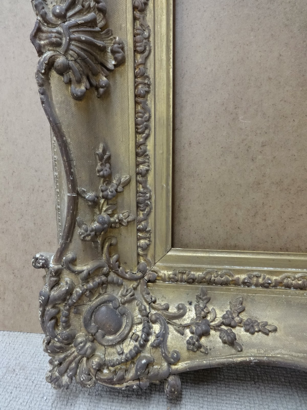 Antique Frame Sale: Victorian Swept Louis XV Rococo Revival Frame B.