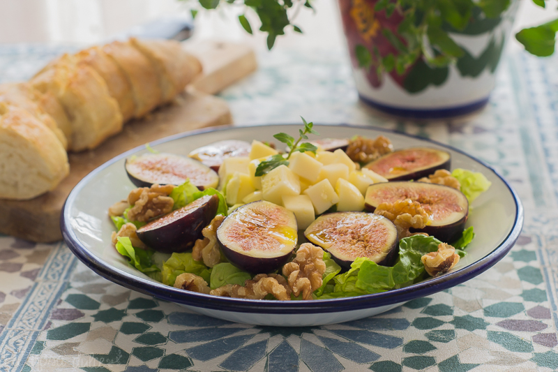 Ensalada de higos con vinagreta de miel #singluten #sinlactosa Ensalada de higos con vinagreta de miel #singluten #sinlactosa