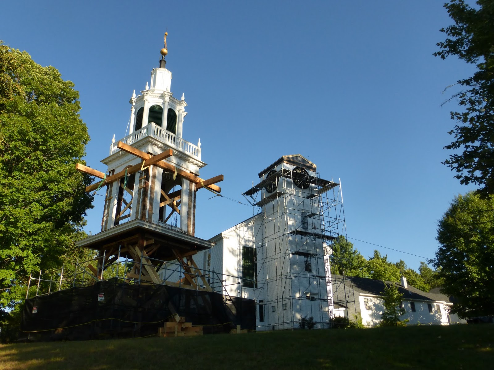 Nutfield Genealogy Steeple Renovations for the First Parish Church