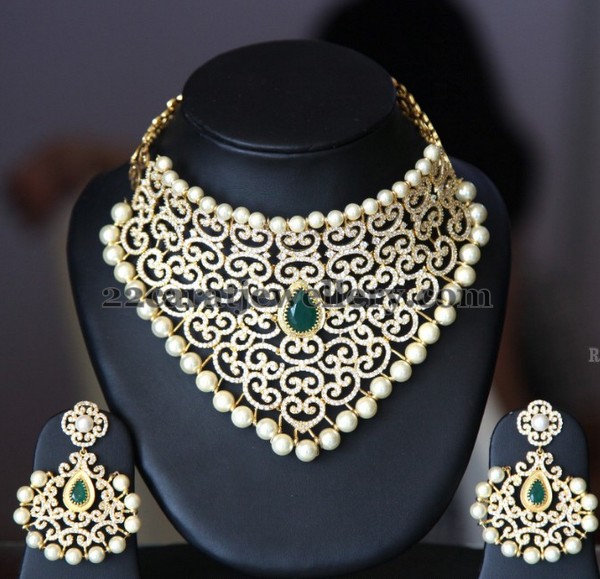 Huge Necklace Chandbalis in Gold Plated