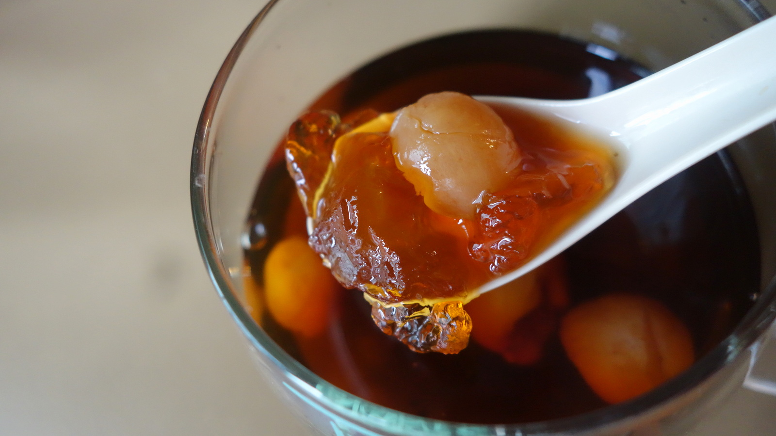 Longan and Peach Gum Dessert drink The Food Canon