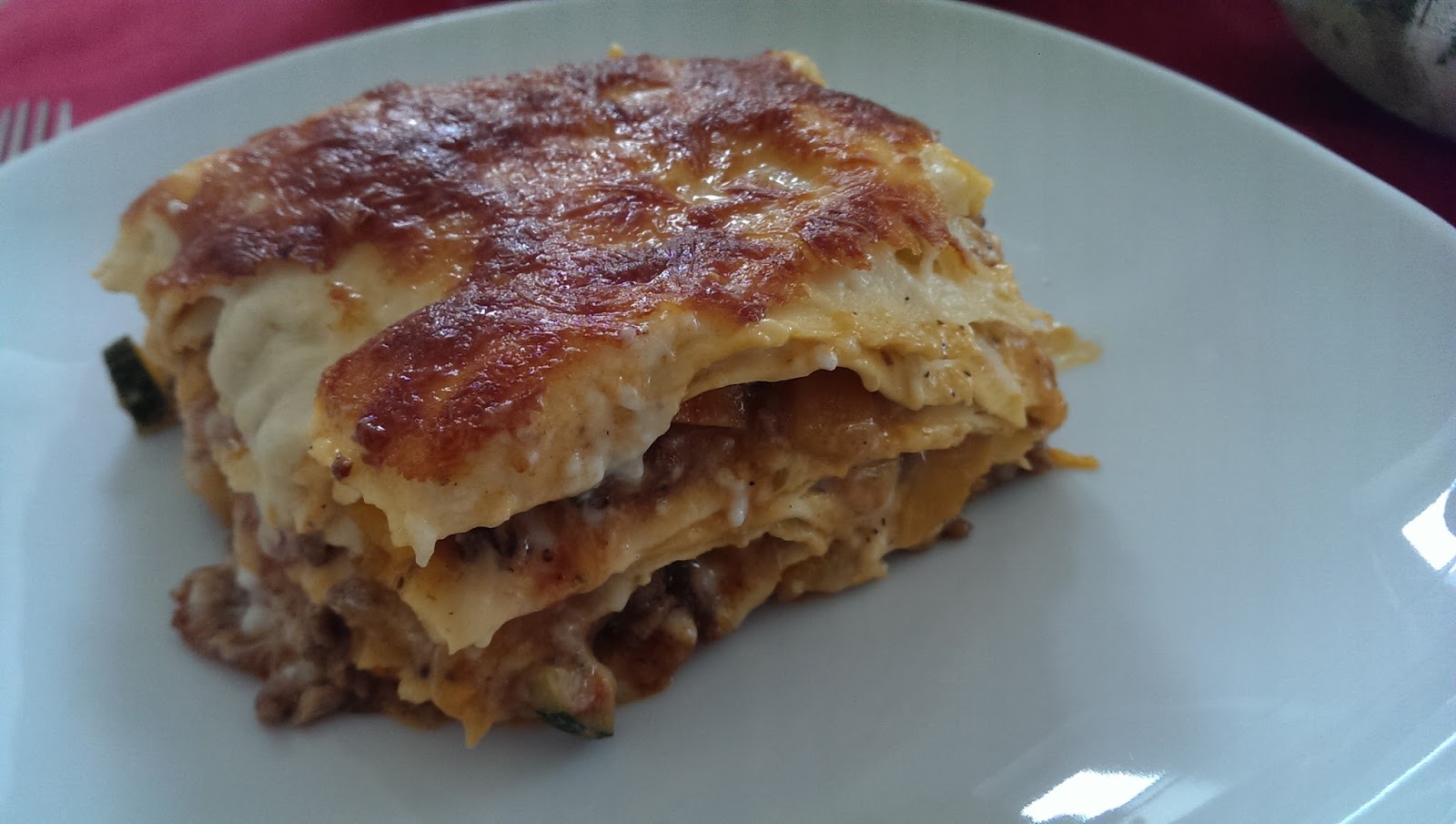 L&amp;#39;appétit vient en mangeant: Kürbis-Hackfleisch-Lasagne