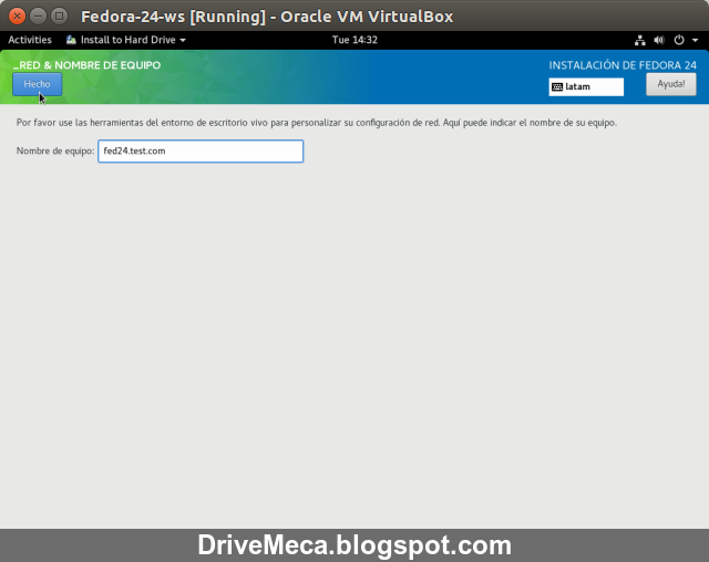 DriveMeca instalando Linux Fedora 24 Workstation paso a paso DriveMeca instalando Linux Fedora 24 Workstation paso a paso